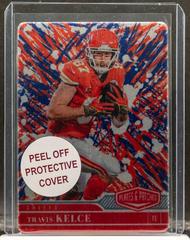 Travis Kelce [Metal Red White Blue Splash] #75 Football Cards 2023 Panini Plates and Patches Prices