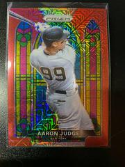 Aaron Judge [Red Mojo Prizm] #SG-5 Baseball Cards 2021 Panini Prizm Stained Glass Prices