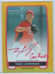 Tony Cingrani [Autograph Refractor] Baseball Cards 2012 Bowman Chrome Prospects Prices