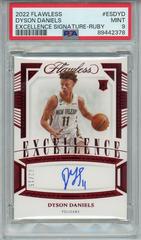 Dyson Daniels [Ruby] #3 Basketball Cards 2022 Panini Flawless Rookie Autograph Prices