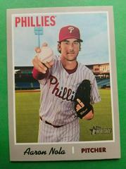 Aaron Nola [French Text] #459 Baseball Cards 2019 Topps Heritage Prices