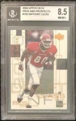 Anthony Lucas #105 Football Cards 2000 Upper Deck Pros & Prospects Prices