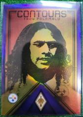 Troy Polamalu [Purple] #CT-8 Football Cards 2022 Panini Phoenix Contours Prices