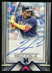 Ronald Acuna Jr. [Sapphire] #AA-RAJ Baseball Cards 2023 Topps Museum Collection Archival Autographs Prices