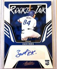 Zach Reks [Retail] #RKI-ZR Baseball Cards 2022 Panini Absolute Rookie Ink Autographs Prices