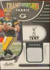 Aaron Rodgers [Gold] Football Cards 2022 Panini Absolute Championship Fabric Prices