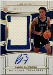 Paolo Banchero [Material Signature Gold] #22 Basketball Cards 2022 Panini National Treasures Collegiate Prices