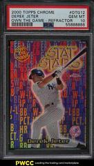 Derek Jeter [Refractor] #OTG12 Baseball Cards 2000 Topps Chrome Own the Game Prices