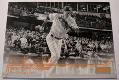 Derek Jeter [Black White Orange Foil] Baseball Cards 2015 Stadium Club Prices