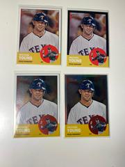Michael Young [Black Refractor] Baseball Cards 2012 Topps Heritage Chrome Prices