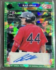 Blaze Jordan [Green] Baseball Cards 2021 Pro Set Autographs Prices