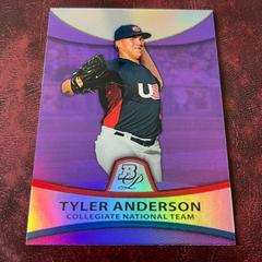 Tyler Anderson [Purple Refractor] #PP29 Baseball Cards 2010 Bowman Platinum Prospects Prices