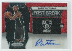 Dariq Whitehead [Red] #5 Basketball Cards 2023 Panini Prizm Fast Break Rookie Autograph Prices