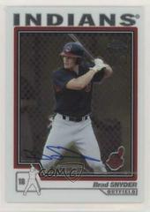 Brad Snyder [Autograph] Baseball Cards 2004 Topps Chrome Prices