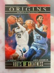Ja Morant / Jaren Jackson Jr. [Red] #18 Basketball Cards 2023 Panini Origins Roots of Greatness Prices