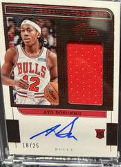 Ayo Dosunmu [Red] Basketball Cards 2021 Panini One and One Rookie Jersey Autographs Prices