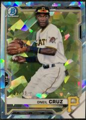 Oneil Cruz [Aqua Refractor] Baseball Cards 2021 Bowman Sapphire Prices