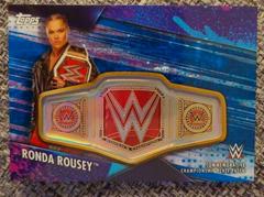 Ronda Rousey [Blue] Wrestling Cards 2020 Topps WWE Women's Division Championship Plate Patch Prices