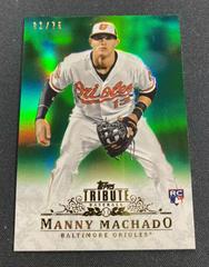 Manny Machado [Green] #93 Baseball Cards 2013 Topps Tribute Prices