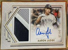 Aaron Judge Baseball Cards 2022 Topps Definitive Framed Autograph Patch Collection Prices