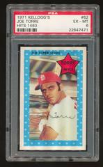 Joe Torre [Hits 1463] #62 Baseball Cards 1971 Kellogg's Prices