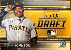 Termarr Johnson #BDN-2 Baseball Cards 2022 Bowman Draft Night Prices