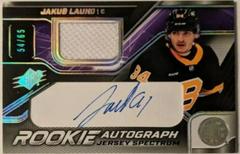 Jakub Lauko [Jersey Spectrum] Hockey Cards 2022 SPx Rookie Autographs Prices