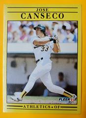 Jose Canseco Baseball Cards 1991 Fleer Prices