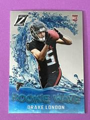 Drake London [Silver] #RW-DL Football Cards 2022 Panini Zenith Rookie Wave Prices