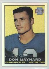 Don Maynard #23 Football Cards 2001 Topps Archives Reserve Prices