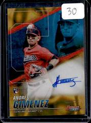 Andres Gimenez [Gold Lava Refractor] #B21-AG Baseball Cards 2021 Bowman’s Best of 2021 Autographs Prices