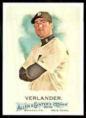 Justin Verlander #45 Baseball Cards 2010 Topps Allen & Ginter Prices