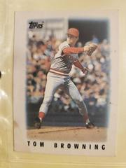 Tom Browning #40 Baseball Cards 1986 Topps Mini League Leaders Prices
