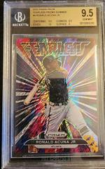 Ronald Acuna Jr. [Shimmer Prizm] #FL-4 Baseball Cards 2022 Panini Prizm Fearless Prices