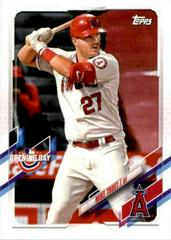 Mike Trout #27 Baseball Cards 2021 Topps Opening Day Prices