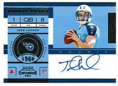 Jake Locker [Autograph] #211 Football Cards 2011 Playoff Contenders Prices
