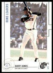 Barry Bonds #85 Baseball Cards 2002 Topps Ten Prices