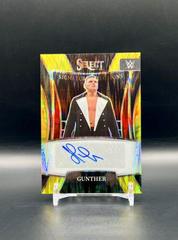 Gunther [Gold Flash Prizm] #SN-GTH Wrestling Cards 2022 Panini Select WWE Signature Selections Prices