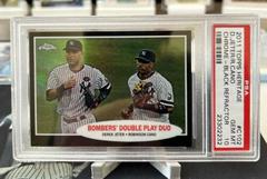Derek Jeter, Robinson Cano [Black Refractor] #C102 Baseball Cards 2011 Topps Heritage Chrome Prices