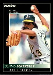 Dennis Eckersley #25 Baseball Cards 1992 Pinnacle Prices