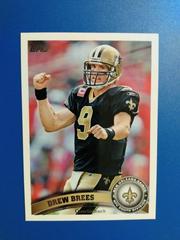 Drew Brees [Black Jersey] #100 Football Cards 2011 Topps Prices