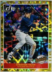 Christian Yelich [Gold] #H7 Baseball Cards 2019 Panini Donruss Highlights Prices