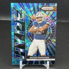 Micah Parsons [Blue Ice] #H-15 Football Cards 2023 Panini Prizm Hype Prices