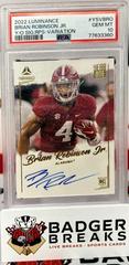 Brian Robinson Jr. Football Cards 2022 Panini Luminance Year One Signatures Variations Prices