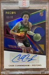 Cade Cunningham [Blue] Basketball Cards 2021 Panini Recon True Potential Signatures Prices