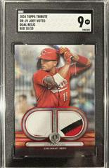 Joey Votto [Red Single Player] #DR-JV Baseball Cards 2024 Topps Tribute Dual Relic Prices