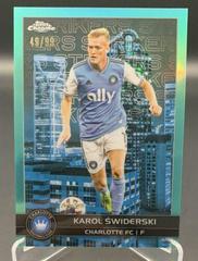 Karol Swiderski [Aqua] Soccer Cards 2023 Topps Chrome MLS Big City Strikers Prices