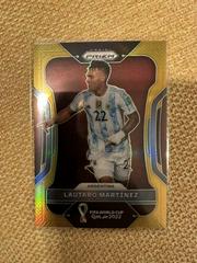 Lautaro Martinez [Gold] Soccer Cards 2022 Panini Prizm World Cup Prices
