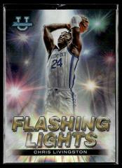 Chris Livingston [Lava] #FL-4 Basketball Cards 2022 Bowman University Best Flashing Lights Prices