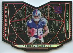 Saquon Barkley [Red] Football Cards 2018 Panini Obsidian Prices